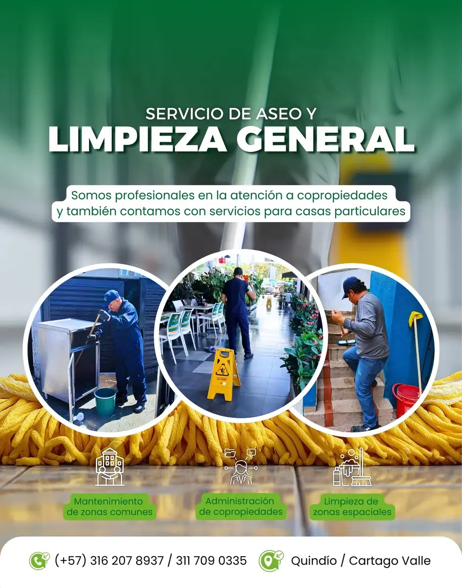 Publicación: servicio de aseo y limpieza general